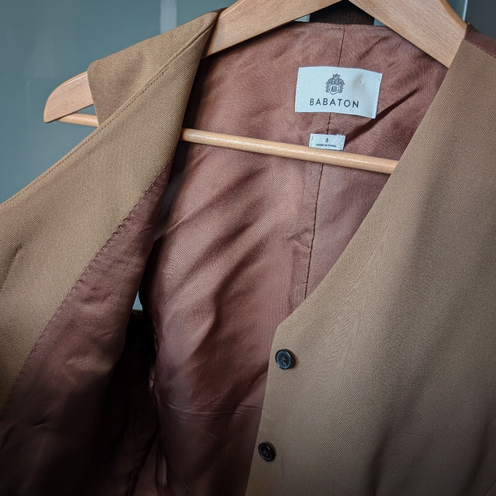 Artizia | Babaton Wool Twill Button-up Evaluate Vest - Size 8 - Picture 9 of 11